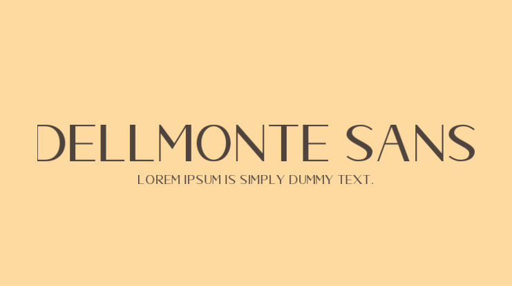 Dellmonte Sans Font