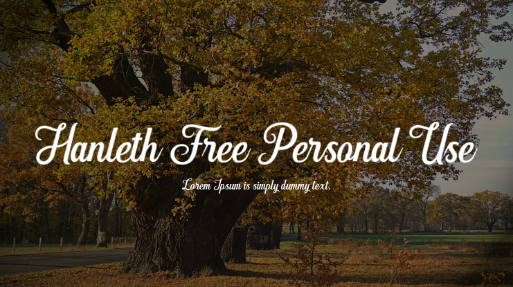 Hanleth Free Personal Use Font