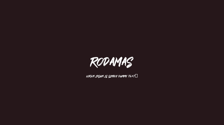 RODAMAS Font