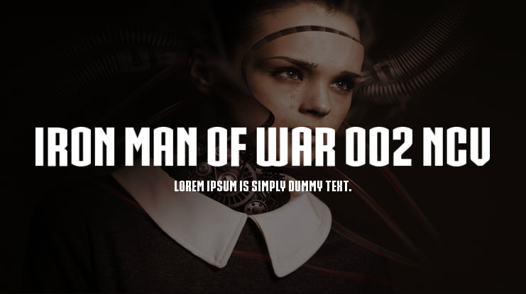 IRON MAN OF WAR 002 NCV Font