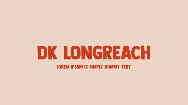 DK Longreach Font