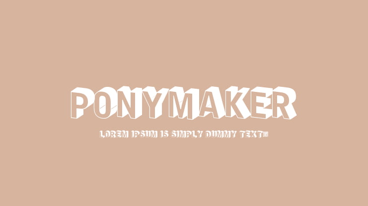 PonyMaker Font