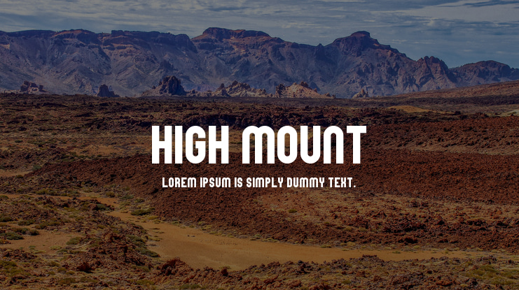 High Mount Font