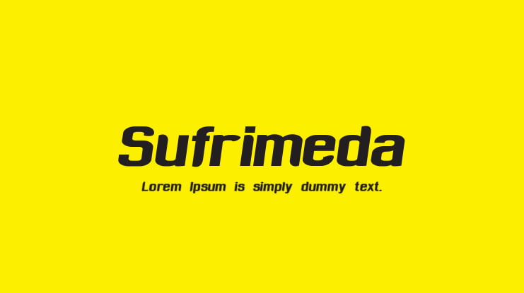Sufrimeda Font