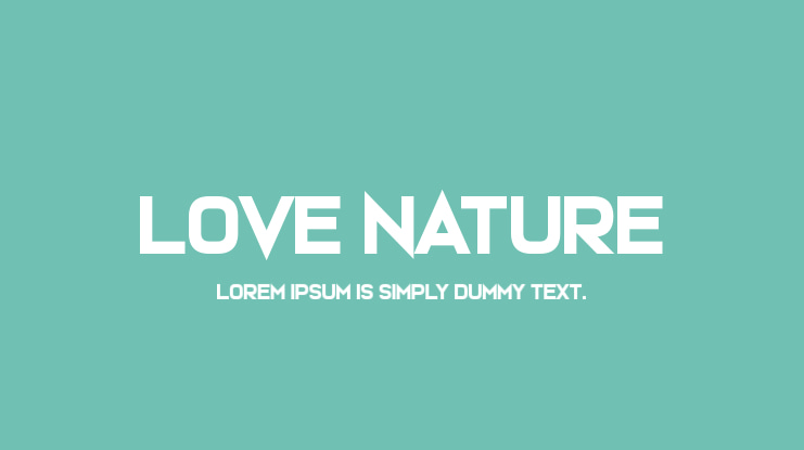 Love Nature Font