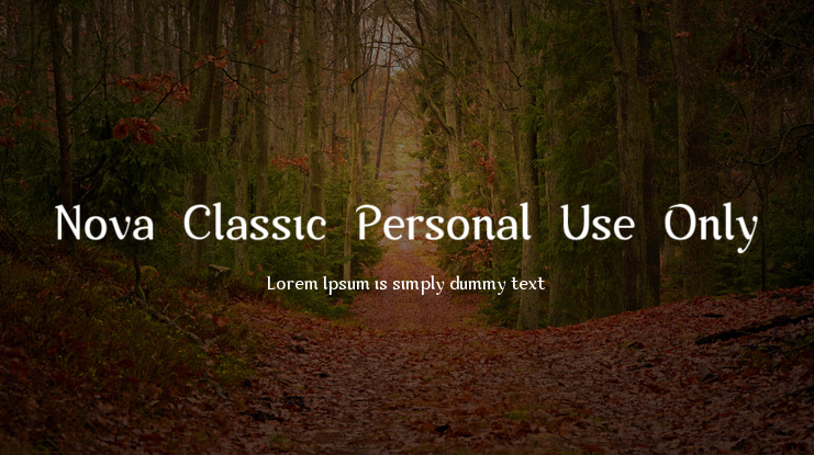 Nova-Classic-Personal-Use-Only Font