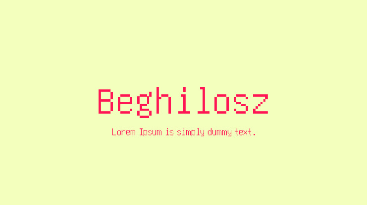 Beghilosz Font