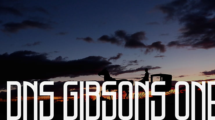 DNS Gibsons One Font