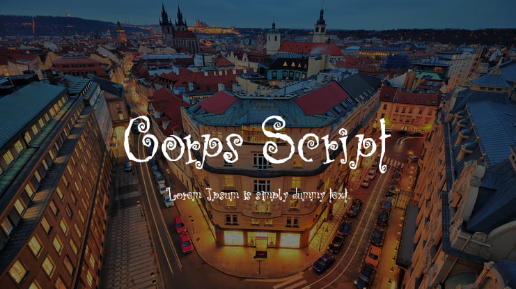 Corps Script Font Family
