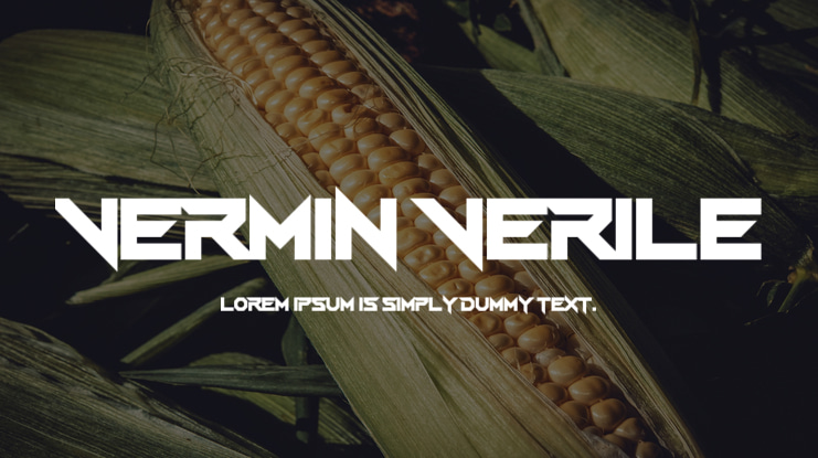 Vermin Verile Font