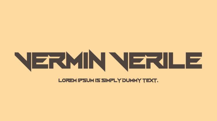 Vermin Verile Font