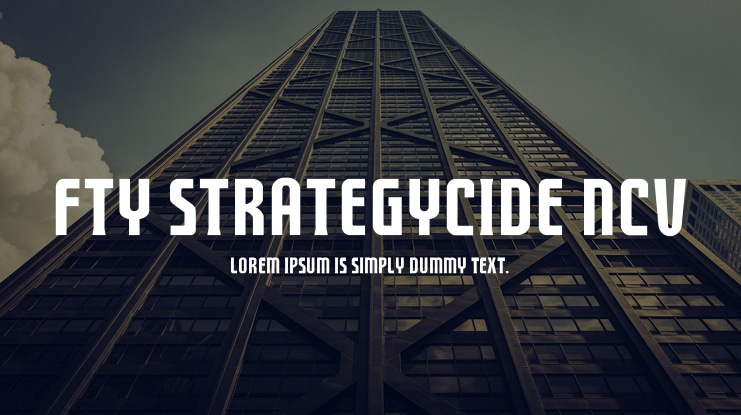 FTY STRATEGYCIDE NCV Font