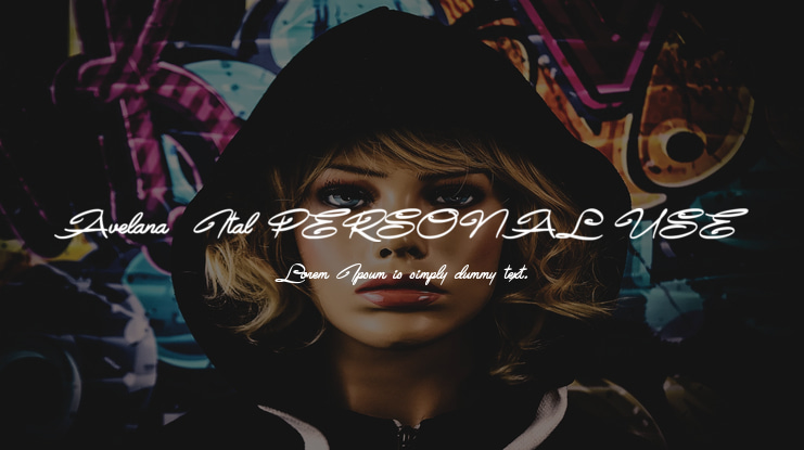 Avelana  Ital PERSONAL USE Font Family