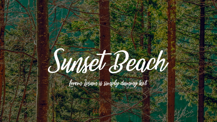 Sunset Beach Font