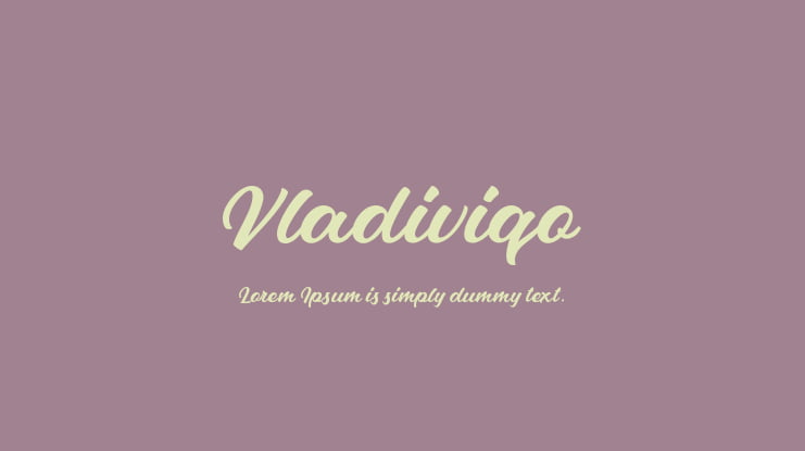 Vladiviqo Font