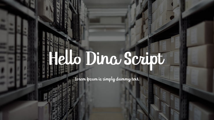 Hello Dina Script Font