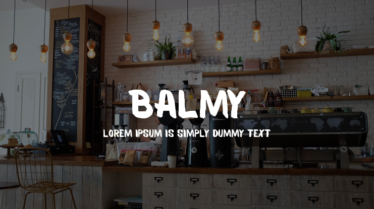 Balmy Font
