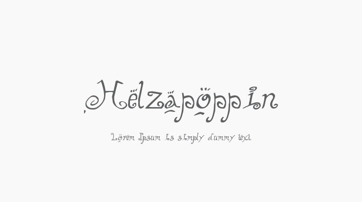 Helzapoppin Font