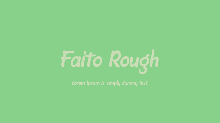 Faito Rough Font