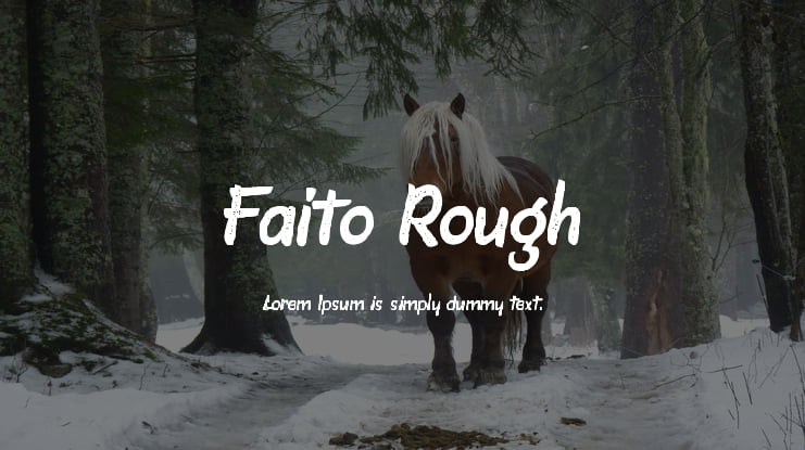 Faito Rough Font