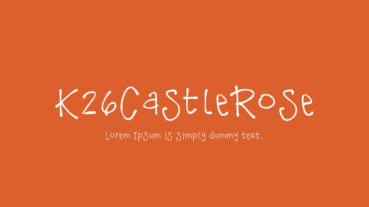 K26CastleRose Font