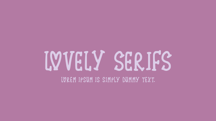 Lovely Serifs Font