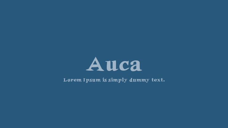 Auca Font