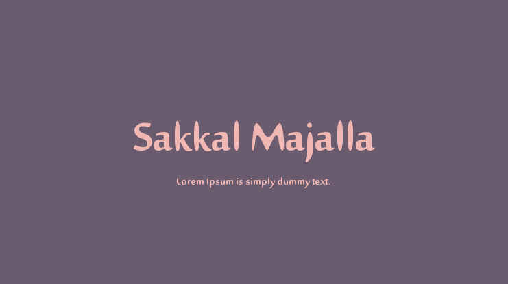 Sakkal Majalla Font