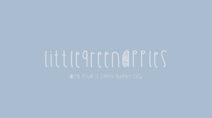 LittleGreenApples Font