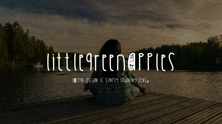 LittleGreenApples Font