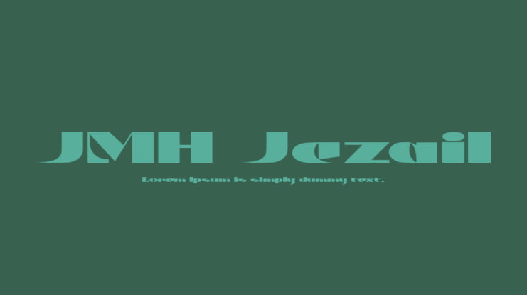 JMH Jezail Font