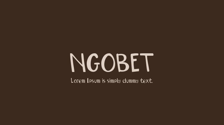 NGOBET Font