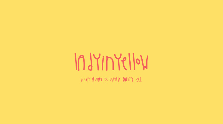 LadyInYellow Font
