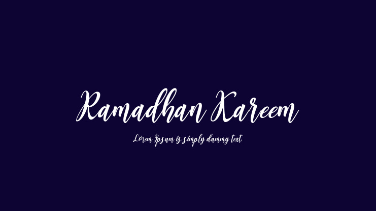 Ramadhan Kareem Font
