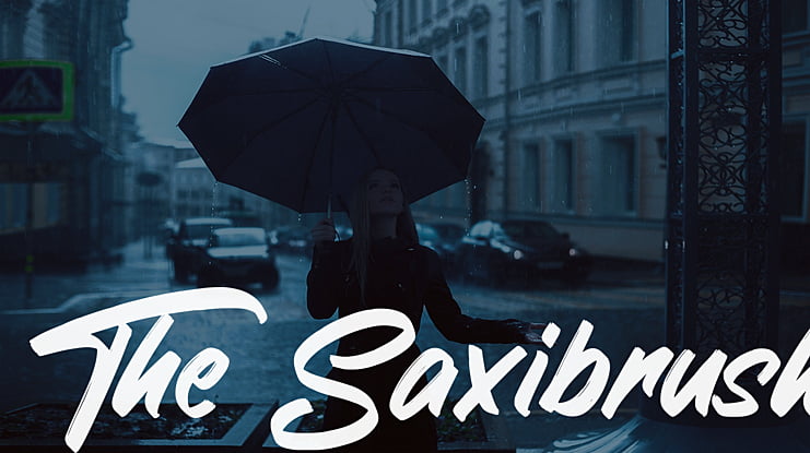 The Saxibrush Font