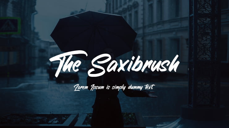 The Saxibrush Font