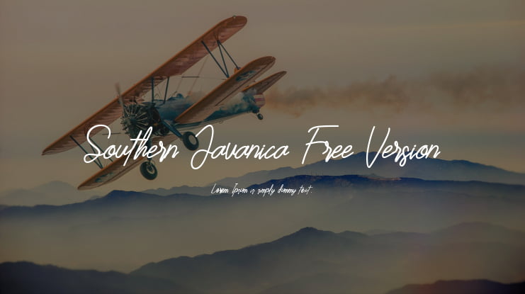 Southern Javanica Free Version Font