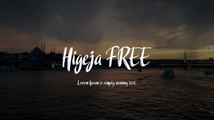 Higeja FREE Font