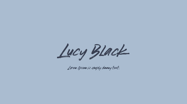 Lucy Black Font