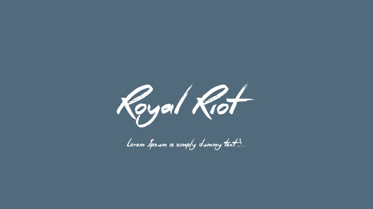 Royal Riot Font