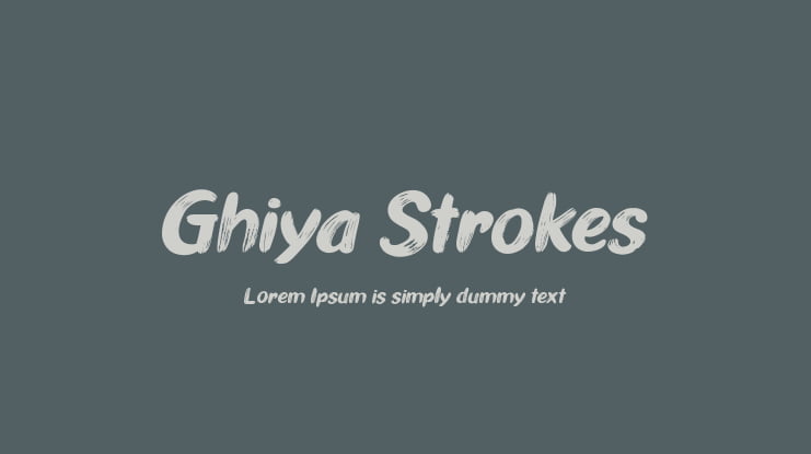 Ghiya Strokes Font Family
