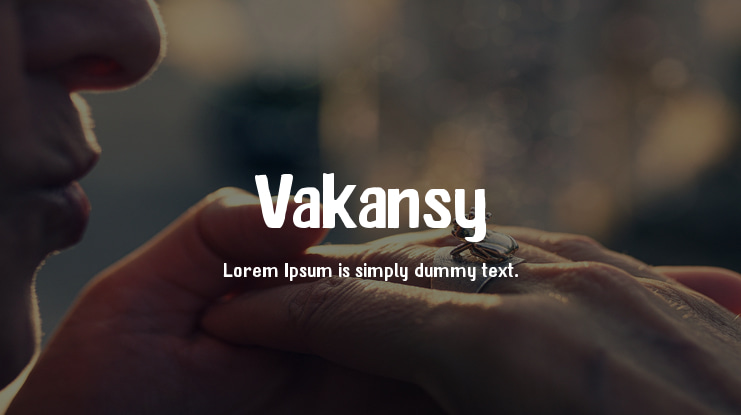 Vakansy Font