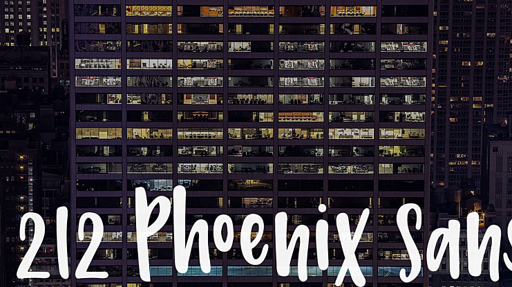 212 Phoenix Sans Font