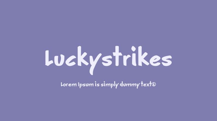 Luckystrikes Font