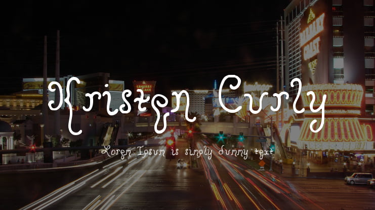 Kristen Curly Font