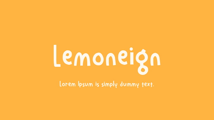 Lemoneign Font