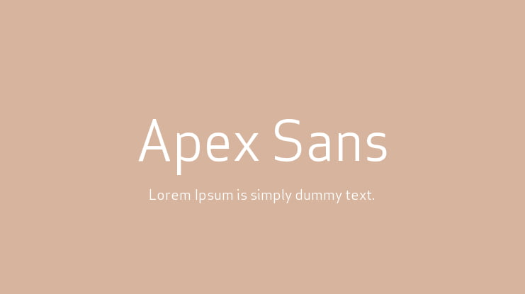 Apex Sans Font
