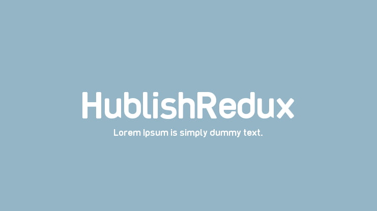 HublishRedux Font