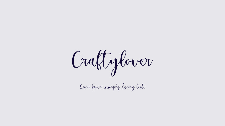 Craftylover Font