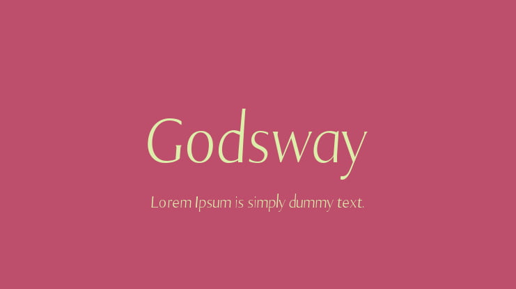 Godsway Font